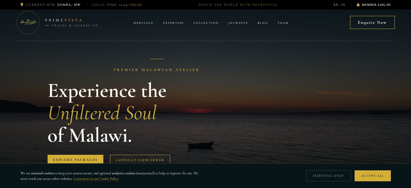 PrimeVista Travel & Leisure screenshot